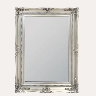 Immagine prodotto di KEYHOMESTORE | Specchio da Parete in Legno Argento 120x90 cm