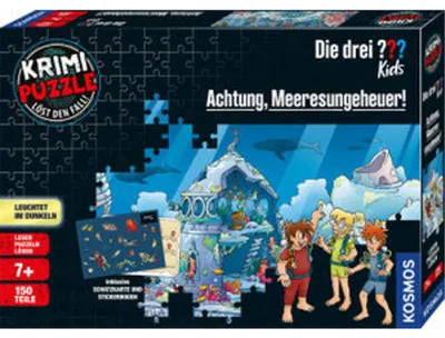 Produktbild von Kosmos Die drei ? ? ? Kids Krimi-Puzzle: Achtung, Meeresungeheuer!, 150 Stück(e), Fantasie, 7 Jahr(e)