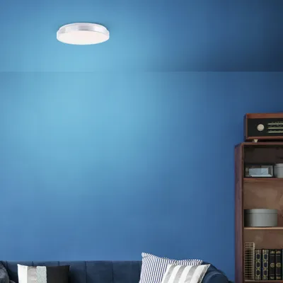 Produktbild von LED Wand- & Deckenlampe - 2400 lm  & 3000K - Silberfarben - Ø33cm