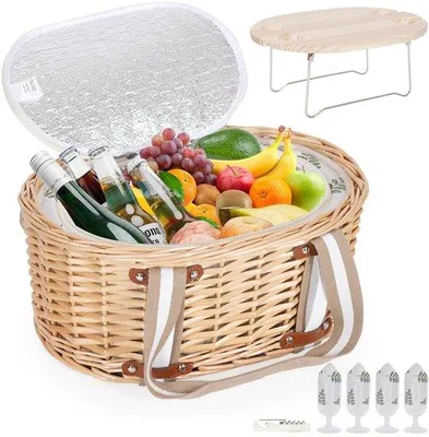 Produktbild von Solidchoice – s Picknickkorb-Set für 4 Personen