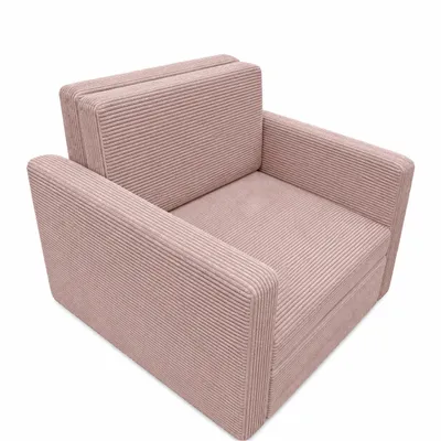 Produktbild von Sessel BETO - Schlafsessel Klappsessel mit Schlaffunktion – Cord Rosa