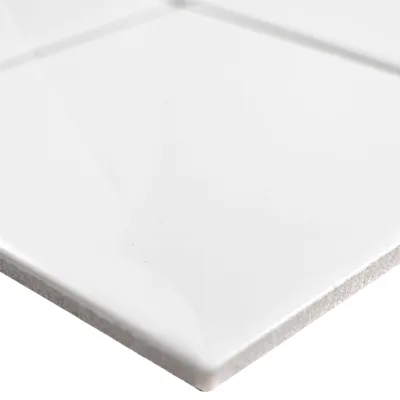 Produktbild von Keramik Mosaikfliesen Adrian Weiß Glänzend Quadrat 98