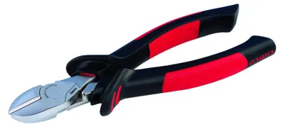 Produktbild von Cimco 10 0574, Diagonale Zange, Schockresistent, PolyurethanKunststoff, Stahl, Kunststoff, Schwarz, Rot, 160 mm
