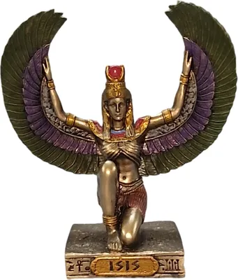 Produktbild von Ägyptische Göttin Isis, Miniatur, bronziert/coloriert