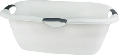 Produktbild von Excellent Houseware Wäschekorb, Polypropylen, 68 x 46 x 25 cm, weiß