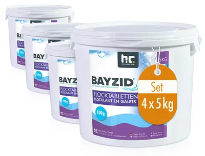 Produktbild von 4x 5 kg BAYZID® Flocktabletten für Pools