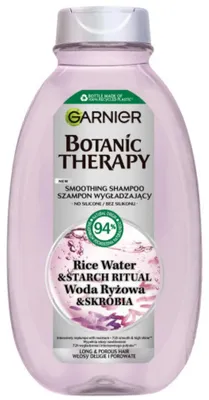 Zdjęcie produktu dla Garnier Botanic Szampon do Włosów Wygładzający Woda Ryżowa i Skrobia 400ml
