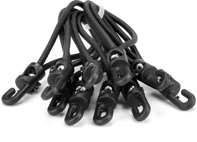 Produktbild von Riggatec Spannfix 4mm schwarz 13cm 10 Stk.