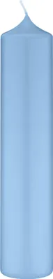 Produktbild von Altarkerzen 10% BW Anteil (Bienenwachs Kerzen) Blue Bell Hellblau 200 x Ø 60 mm, 4 Stück, Kerzen mit Dornbohrung in RAL Kerzengüte Qualität