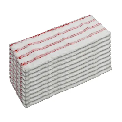 Produktbild von Wischmopp Profi Mikrofaser Wischmopp -Wischbezug für höchste Reinigungsansprüche, Rot, 40cm, 10er