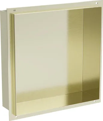 Produktbild von Mexen X-Wall-NR Wandnische ohne Flansch 30 x 30 cm, gebürstetes Gold - 1951303010