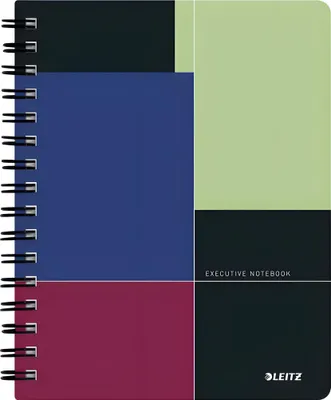 Produktbild von Leitz 44560000, Einfarbig, Mehrfarbig, A5, 80 Blätter, 90 g/m², Kariertes Papier