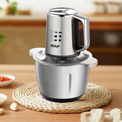 Produktbild von Fleischwölfe, Zerkleinerer, 3L Fleischwolf, elektrischer, Kleinfleischwolf, Lebensmittelwolf, für Fleisch, Gemüse, Obst und Nüsse