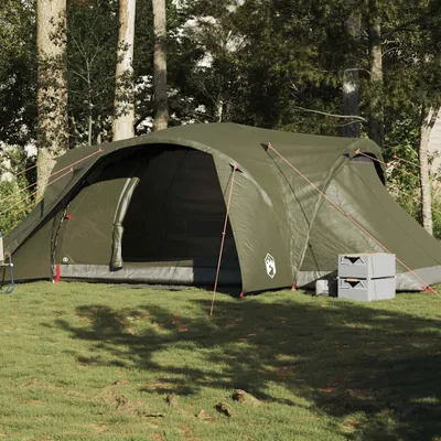 Produktbild von "im Angebot" Kuppel-Familienzelt 6 Personen Olivgrün Wasserdicht - Campingzelte CC17818