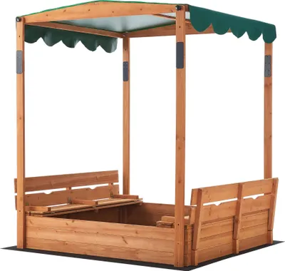 Obrázok produktu pre Vnútorný a vonkajší pieskovisko Poly - s krytom - 145x118x118cm