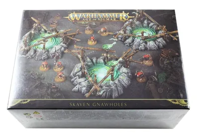 Produktbild von Games Workshop Skaven Gnawholes Tabletop-Gelände Bausatz 3er Set