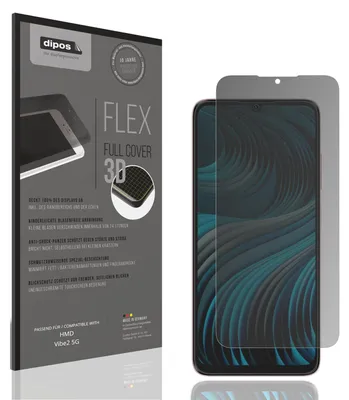 Produktbild von Full Cover Privacy Blickschutzfolie für HMD Vibe2 5G Folie Anti-Shock