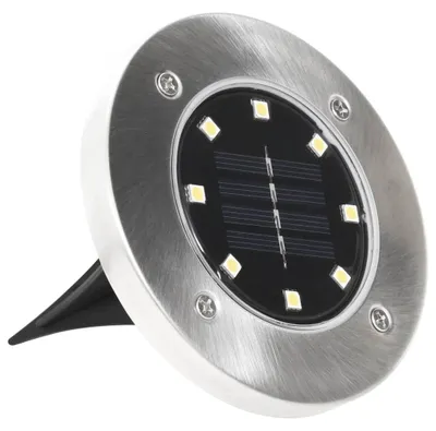 Produktbild von vidaXL Solar-Bodenleuchten 8 Stk. LED Weiß