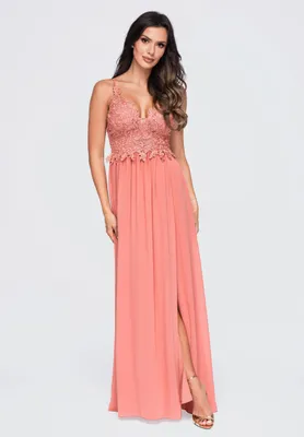 Produktbild von LARICA Kleid Maxi fließend romantisch LA-OM-DLR420 rose S