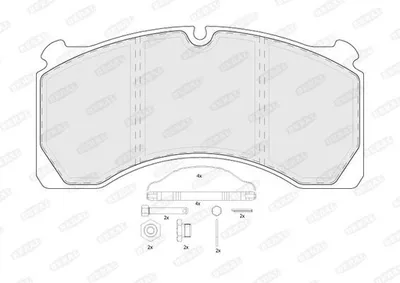 Produktbild von BERAL Bremsbeläge Satz Hinten Bremsklötze BCV29124TK