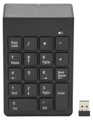 Obrázok produktu pre Bluetooth numerická klávesnica, externá s 18 konkávnych tlačidiel