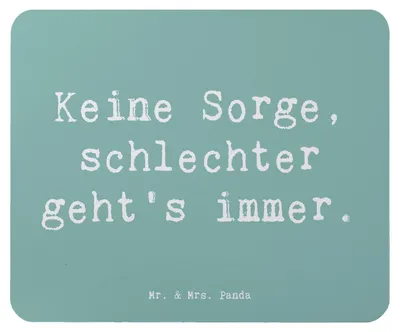 Produktbild von Mr. & Mrs. Panda Mouse Pad Spruch Hoffnung in schwierigen Zeiten - Meeresbrise - Geschenk, Positivität, laptop mousepad, Ermutigung, Mauspad, Mut, Herzensbotschaften