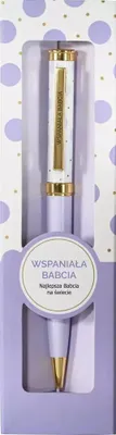 Produktbild von Geschenk-Kugelschreiber mit der Aufschrift „Wunderbare Oma“ – Be-Happy Gifts
