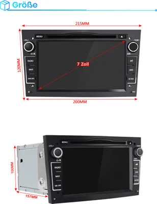 Produktbild von 7" Autoradio GPS Navi DVD CD RDS Für Opel Astra Vivaro Vectra Zafira Corsa Combo 2din BT SWC