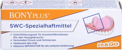 Produktbild von BONYplus SWC SPEZIAL ZAHNPROTHESENHAFTMITTEL SET, 1 St. Set