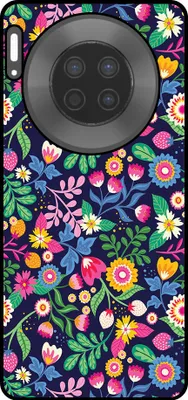 Produktbild von Smartphonica Handytasche Passend für Huawei Mate 30 mit Blumendruck - TPU Rückseite Abdeckung Fall Blumendesign