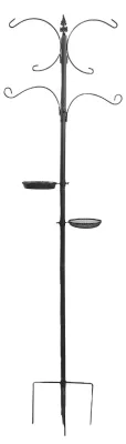Produktbild von Vogelfutterstation-Set 76 Zoll 6 Haken Eisen-Vogelfutterständer für den Außenbereich