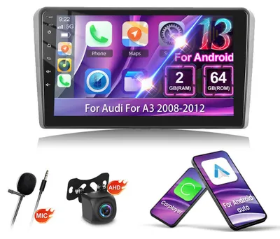 Obrázok produktu pre Autorádio – Multimediálny prehrávač – Autostereo – Navigačný systém – GPS rádio – 9-palcový HD dotykový displej