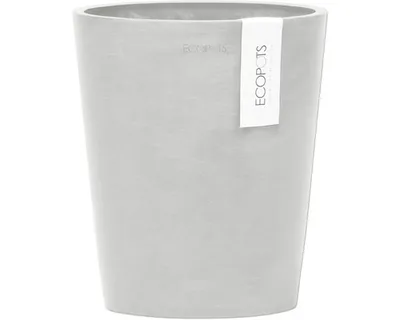 Produktbild von Orchideenvase Orchideentopf Ecopots Morinda Orchidee Kunststoff Ø 17 cm H 19,5 cm grauweiß