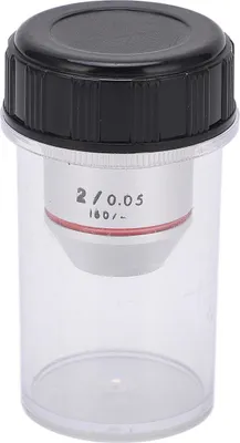 Image de 2x 195 objectifs achromatiques à faible grossissement, filetage RMS 20,2 mm pour microscopes biologiques
