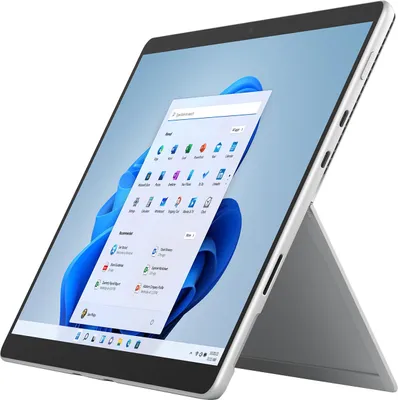 Produktbild von Microsoft Surface Pro 8, 33 cm (13"), 2880 x 1920 Pixel, 256 GB, 16 GB, Windows 11 Home, Platin