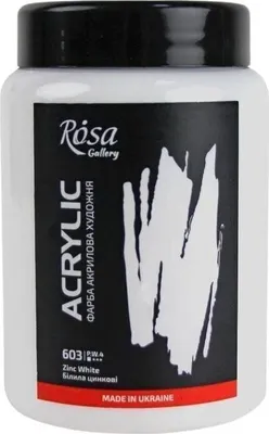 Produktbild von Rosa Gallery Acrylfarbe Zinc White (603) 400 ml 1 stk