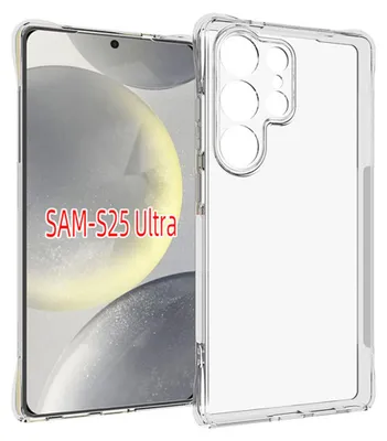 Produktbild von MobyDefend Hülle für Samsung Galaxy S25 Ultra - Transparente stoßfeste TPU Schutzhülle