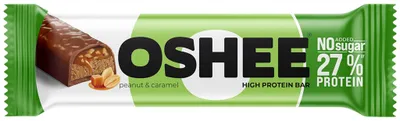 Produktbild von OSHEE Proteinriegel mit Nuss-Karamell-Geschmack, 49 g