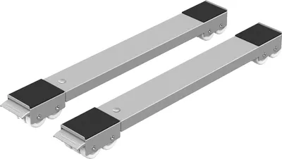 Immagine prodotto di Supporto regolabile per lavatrice - adatto per carichi pesanti - grigio - 44,5-72 cm