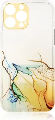 Produktbild von Hlle Marble fr iPhone 12 Pro, orange