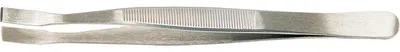 Produktbild von Tecwerk Flachpinzette Gesamtlänge 120 mm eckige Spitzen Edelstahl  - 1 Stk.