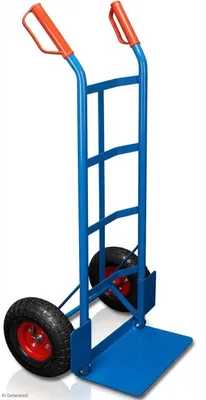 Produktbild von Sackkarre Transportkarre 200kg Stapelkarre Hubwagen Handwagen Gummi-Luftreifen, KI-generiertes Bild