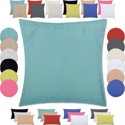 Produktbild von Kissenhülle (Serie Ellen) 30x30cm Zierkissenhülle Dekokissenhülle Dekokissen, Farbe: Türkis