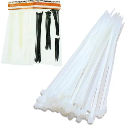 Obrázok produktu pre Káblové viazače, 65 ks, 4 veľkosti v balení: 25/20/15/10 cm