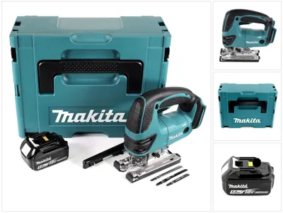 Obrázek produktu pro Akumulátorová přímočará pila Makita DJV 180 T1J 18 V + 1x akumulátor 5,0 Ah + Makpac - bez nabíječky