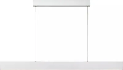 Image de Lustre LED RAYA blanc 36 W, blanc chaud, 1 150 lm, métal, dimensions : 138 x 119 x 4 cm, IP20, Lucide