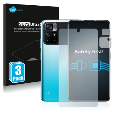 A product shot of screen protectors for a smartphone, with the packaging visible.
