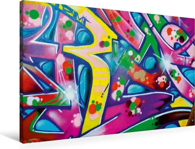 Produktbild von Calvendo Textil-Leinwand 90 cm x 60 cm quer Graffiti ist Kult, Kauss www.kult-fotos.de Korn; 7352360