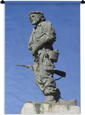 Produktbild von MuchoWow® Wandteppich Wandbehang Statue von Che Guevara 60x90 cm Tapisserie Dekoration Wandtuch - Foto-Teppich - Abwaschbar