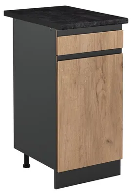 Obrázok produktu pre Kuchynská spodná skrinka Vicco R-Line Dub Goldkraft/antracitová 40 cm antrasiitti työtaso, Model 61042